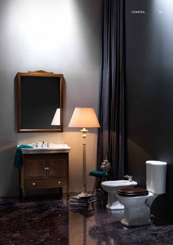 0032 ארון אמבטיה מעץ מלא