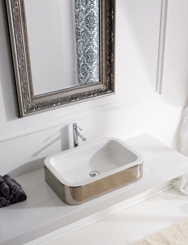 כיור מונח בגימור פלטיניום